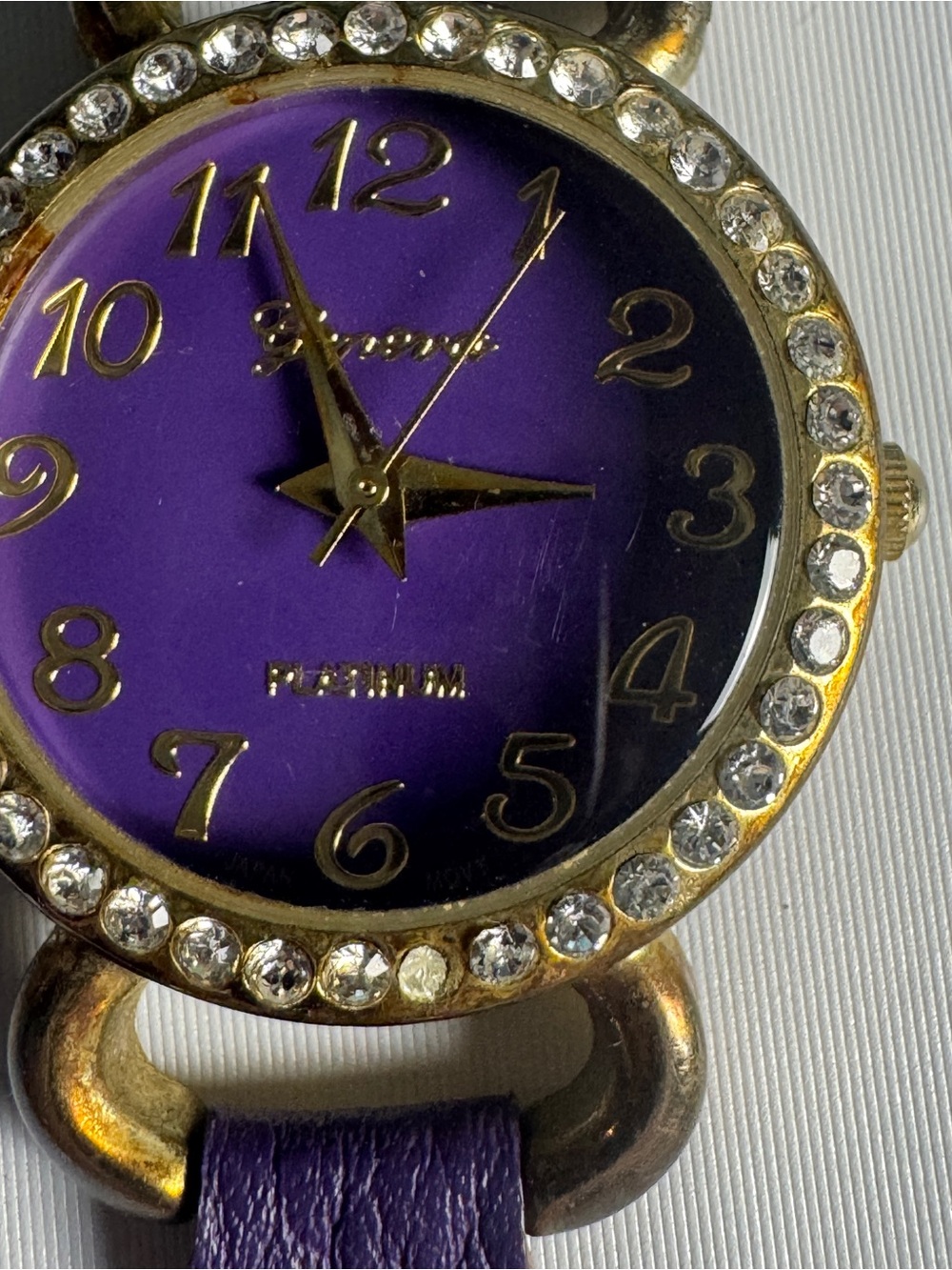 💜 Geneva Platinum Purple Wrap Watch (Untested)